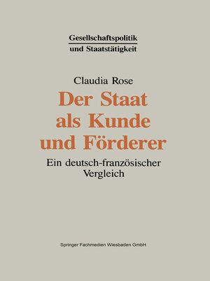 cover image of Der Staat als Kunde und Förderer